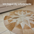 Tapete de Couro Mandala Premium G - 1.6m Diâmetro