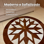 Tapete de Couro Mandala Premium G - 1.6m Diâmetro