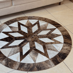 Tapete de Couro Mandala Premium M - 1.2m Diâmetro