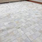 Tapete De Couro Quadriculado Premium Off White Placa 10x10