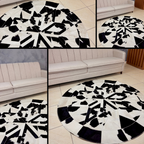 Tapete de Couro Mandala Premium G - 1.6m Diâmetro
